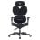 Silla ergonómica Gamer YAR-GAOME-M1 negra y gris soporte lumbar 4D reclinable