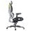 Silla ergonómica Gamer YAR-GAOME-M1 negra y gris soporte lumbar 4D reclinable