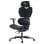 Silla ergonómica Gamer YAR-GAOME-M1 negra y gris soporte lumbar 4D reclinable