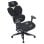 Silla ergonómica Gamer YAR-GAOME-M1 negra y gris soporte lumbar 4D reclinable