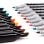 Set de 262 feutres double pointe 1 mm et 6 mm coffret polyester couleurs variées