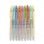 Caneta gel retrátil set 9 cores ponta 0,5mm termoplástico clip superior