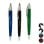 Caneta Clip Metal 3 Cores Design Elegante Jogo 3 Unidades