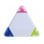 Marqueur Trico Triangulaire Fluorescent 3 Couleurs Corps PVC Capuchons Translucides