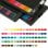 Set de crayons de couleur Deluxe Drawing avec 74 pièces, boîte en métal et accessoires