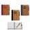 Carnet Bambou Recyclé avec Stylo 18 x 14 cm Pack 4 Couleurs Assortis
