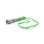 Stylo Lampe Mustap LED bicolore capuchon translucide clip transport encre bleue