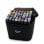 Set de 262 feutres double pointe avec étui de transport polyester