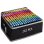 Conjunto de 262 marcadores duplo ponta estojo poliéster cores variadas