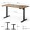 Escritorio SENSE7 NOJO Light 140x70 cm Ajuste Eléctrico Altura 70 kg Negro/Madera/Hormigón/Gris