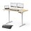 Escritorio SENSE7 NOJO Light 120x60 cm Ajuste Eléctrico Altura Memoria Negro/Madera/Hormigón/Gris