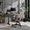 SENSE7 Nojo Light Escritorio Regulable Eléctrica con Motor 120x60 Negro/Marrón oscuro