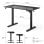 SENSE7 Nojo Light Escritorio Regulable Eléctrica con Motor 120x60 Negro/Marrón claro