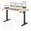 Escritorio SENSE7 NOJO Light 140x70 cm ajuste eléctrico altura carga 70 kg negro/madera/hormigón/gris