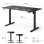 Escritorio SENSE7 NOJO Light 140x70 cm ajuste eléctrico altura carga 70 kg negro/madera/hormigón/gris