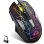 Ratón inalámbrico gaming RGB 2.4G, sensor óptico 2400 DPI, batería 600 mAh, 7 botones, cuerpo metálico