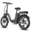 Bicicletta elettrica Fafrees F20+ telaio integrato, batteria 20 Ah, ruote 20x3.0, pieghevole