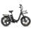 Bicicleta eléctrica SAMEBIKE C05 Pro 500 W plegable suspensión doble 70 km autonomía