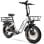 Cesta delantera TTGO F6-F-100 negra gran capacidad ligera para bici eléctrica F6