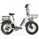 Cesta trasera TTGO F6-R-100 TTGO para bicicleta eléctrica recubrimiento negro 470x350x190 mm