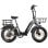 Cesta trasera TTGO F6-R-100 TTGO para bicicleta eléctrica recubrimiento negro 470x350x190 mm