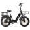 Cesta trasera TTGO F6-R-100 TTGO para bicicleta eléctrica recubrimiento negro 470x350x190 mm