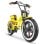 Bicicletta elettrica Hidoes C8 quadro in ferro, display G518, sella extra large, colore giallo