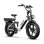 Bicicletta elettrica OT08Pro doppia batteria 500W doppia sospensione 20x4.0 cambio Shimano 7V