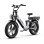 Bicicletta elettrica OT08Pro doppia batteria 500W doppia sospensione 20x4.0 cambio Shimano 7V