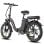 Bicicleta Eléctrica Eleglide F20+ 20Ah Motor 250W 90km Pantalla LCD Negra