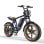 Bicicletta elettrica HillMiles MileZoom 1 250 W 75 Nm doppia sospensione pneumatici 20x4" retro