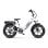 Bicicleta Elétrica OT08 Motor 500W Bateria 48V 18Ah Suspensão Dupla Pneus 20 x 4.0 Polegadas Travões Hidráulicos