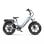 Bicicleta elétrica OT08 motor 500 W 48 V 18 Ah pneus 20 x 4.0 travões hidráulicos