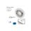 Tira LED con sensor de movimiento PIR, 1 m, 30 LED, luz fría 6000K, recargable USB