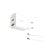 Caricabatterie di rete Ksix da 30 W, Power Delivery, ricarica ultraveloce, Gan, USB-C + USB-A, cavo da USB-C a Lightning da 1 m, bianco