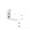 Caricabatterie di rete Ksix da 20 W, Power Delivery, ricarica rapida, Gan, USB-C + USB-A, cavo da USB-C a USB-C da 1 m, bianco