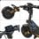 Trottinette électrique AR5Pro 25 km/h 40 km d'autonomie 800W pneus 10" LED XXL