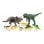 Flexibles Dinosaurier-Rennautobahn Set 240 Teile mit Brücke Tunnel Zubehör