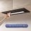 Cappa aspirante da incasso Controllo gestuale 52 cm nero LED e filtri carbone
