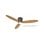 Deckenventilator DC Motor Smart Life Wi-Fi 132 cm 6 Geschwindigkeiten Fernbedienung slow motion Timer natur Eiche