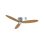 Ventilador de techo DC WiFi Smart Life Ø132 cm mando 6 velocidades roble natural