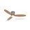 Ventilador de techo DC Wi-Fi Smart Life roble natural Ø112 cm mando 6 velocidades