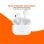 PcCom Essential Start Auriculares Bluetooth 6.0 TWS Brancos