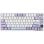 Ajazz AK820 Pro Teclado Mecânico 75% Bluetooth/USB-C com Ecrã TFT e RGB Branco/Violeta (ES)
