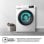 Máquina de Lavar Roupa Hisense WF1Q8041BW1 8 kg 1400rpm Classe A Branca com Vapor e Auto Wash