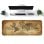 Alfombrilla Gaming XXL diseño Mapamundi 79 x 29,5 cm superficie Lycra base antideslizante