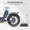Elektrofahrrad Touroll S2 20x4.0 Zoll Faltbar 720 Wh 7-Gang Shimano 650 W Blau