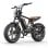 Bicicletta elettrica HillMiles MileZoom 1 250W doppia sospensione pneumatici 20 x 4 pollici