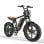 Bicicletta elettrica HillMiles MileZoom 1 250W doppia sospensione pneumatici 20 x 4 pollici