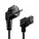 Cavo Alimentazione Universale COOL LXBRNDTR 1,8 m Nero Angolare